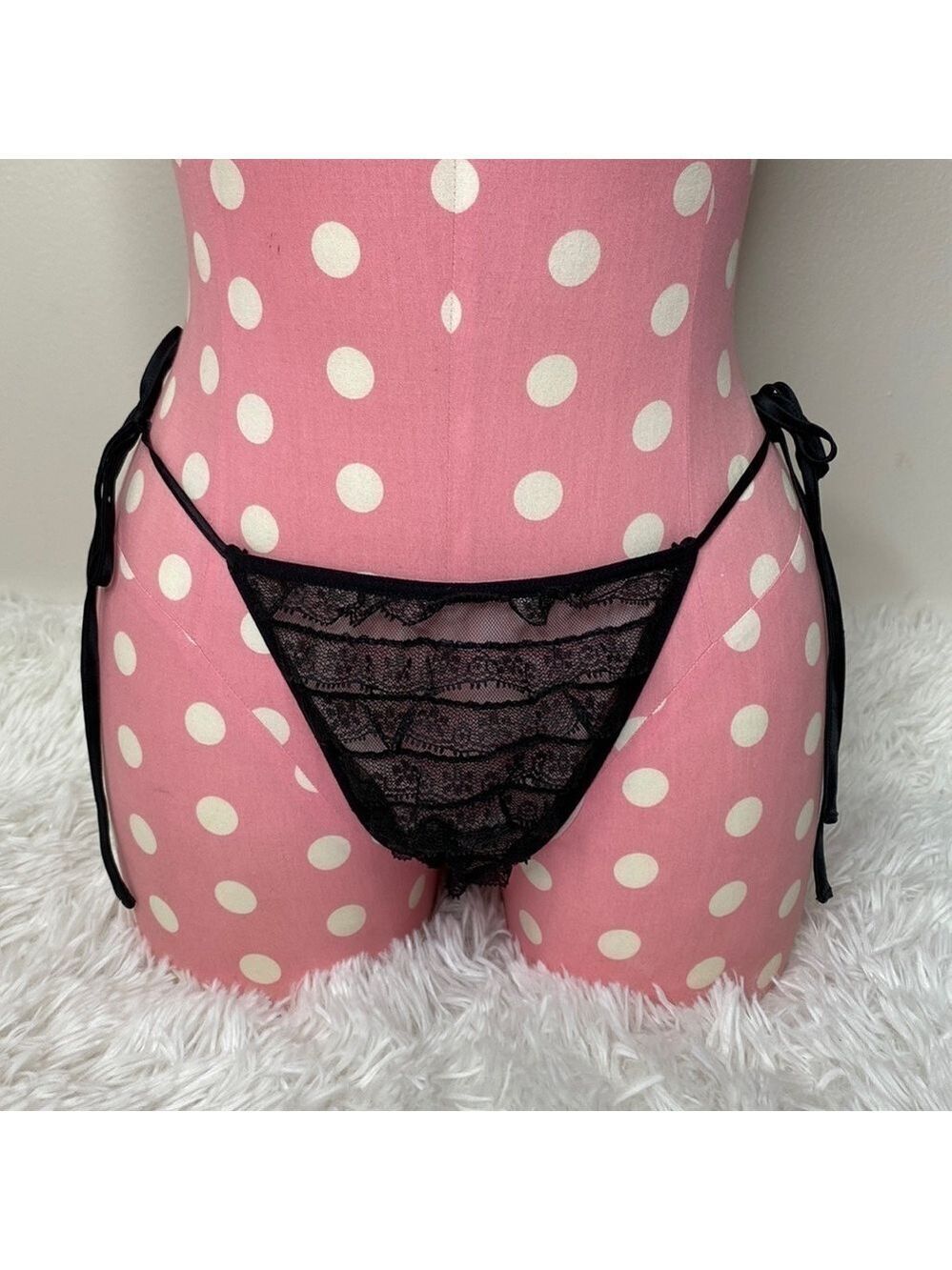 Vintage Victoria’s Secret tie lace tiered ruffle panties